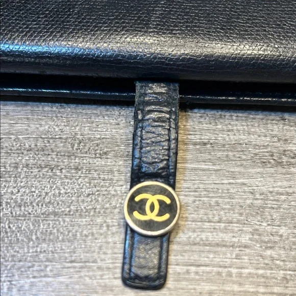 108. CHANEL Black Leather CoCo Button Wallet-COA - Picture 16 of 16